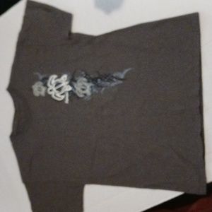 Hawaii Boys t-shirt shortssleeve grey 10-12 yrs estimate sz pre-love.